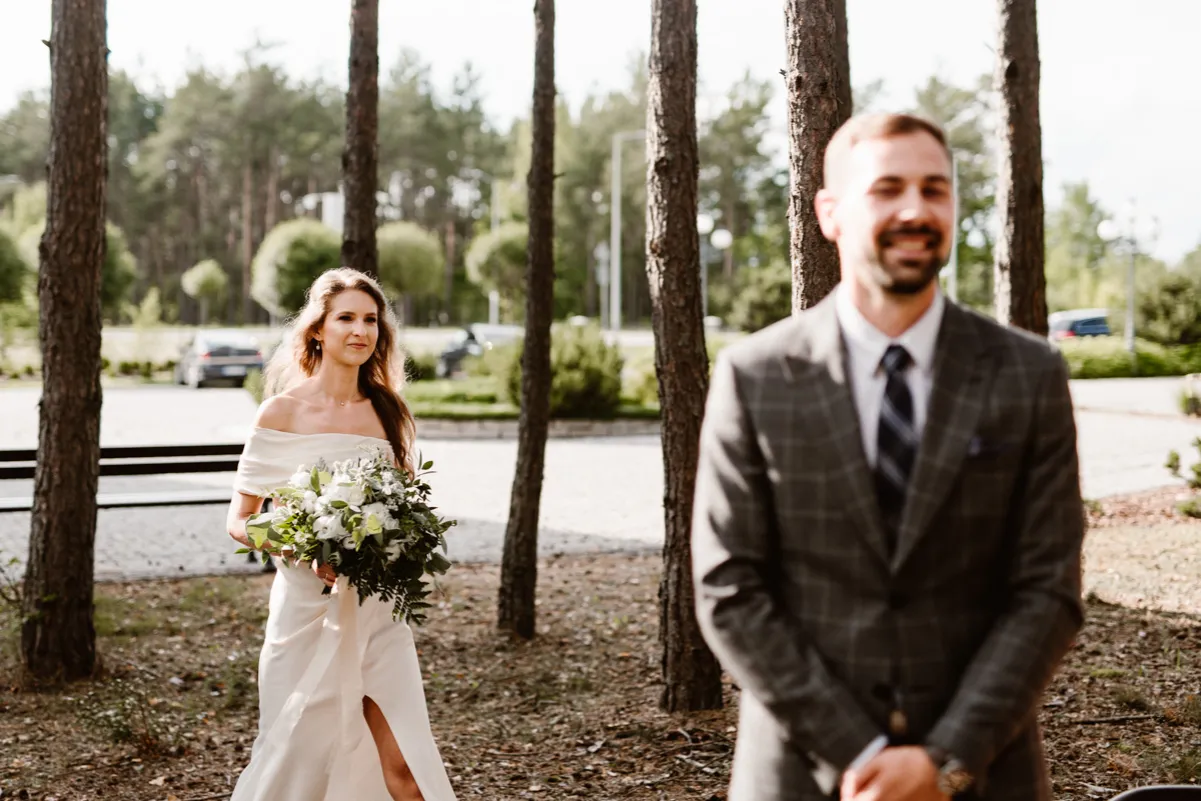 sesja first look ślub