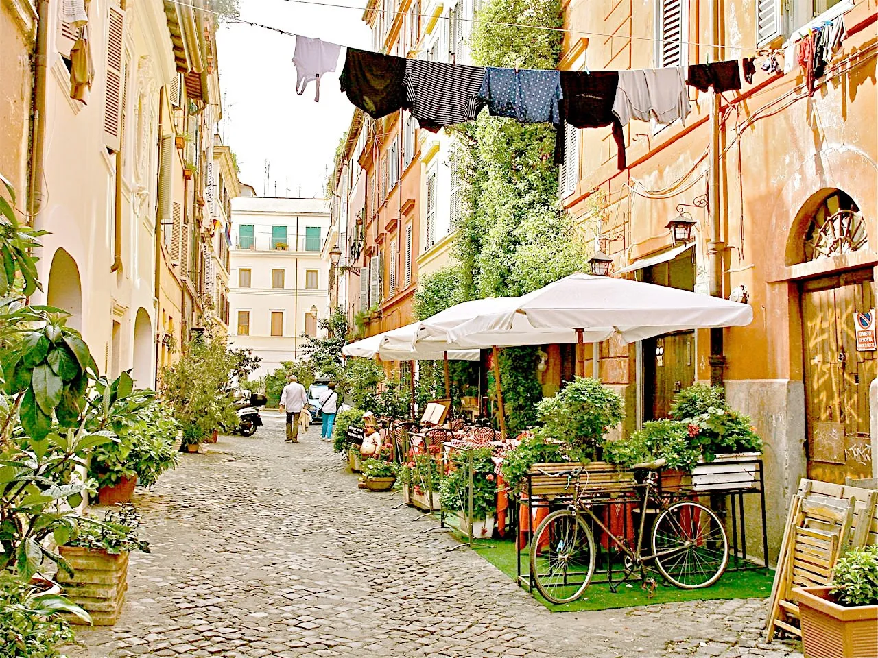 Urokliwe uliczki Trastevere Rzym