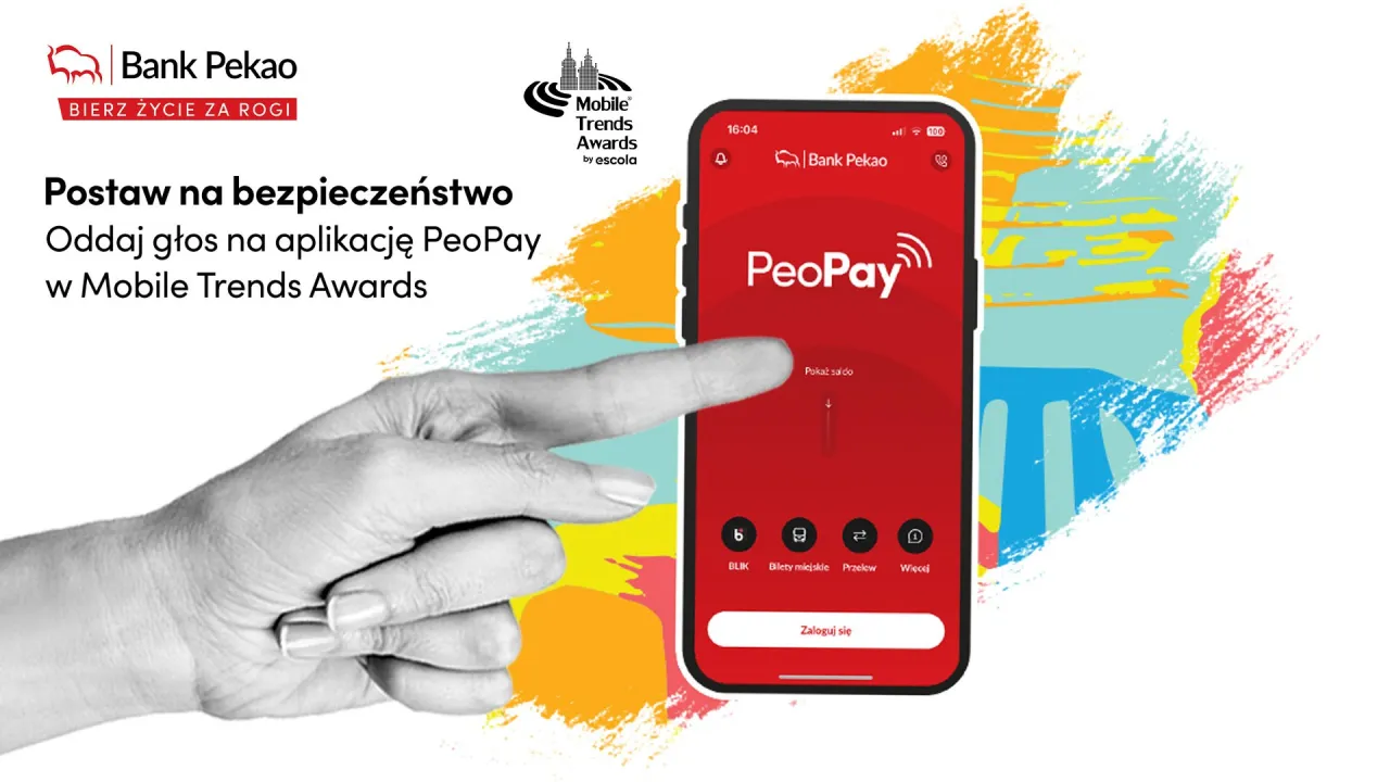 Jak płacić telefonem PeoPay? Aplikacja Banku Pekao w Mobile Trends Awards.