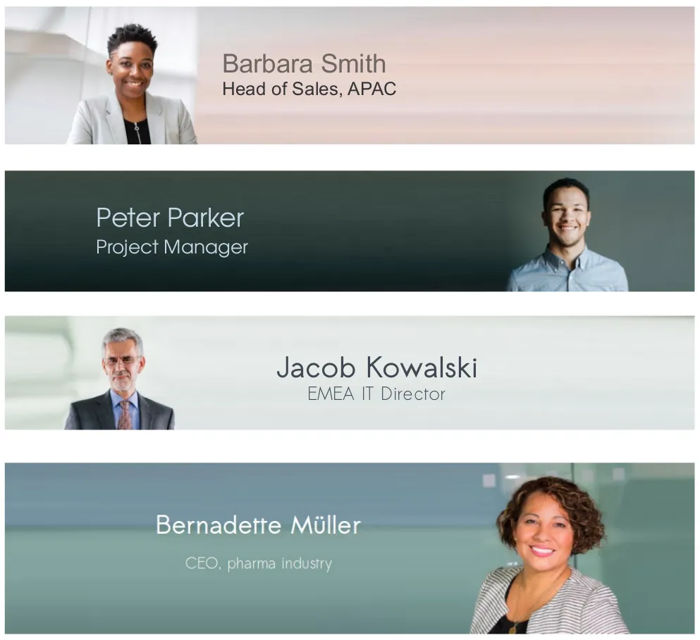 Przykłady tła do zdjęcia CV