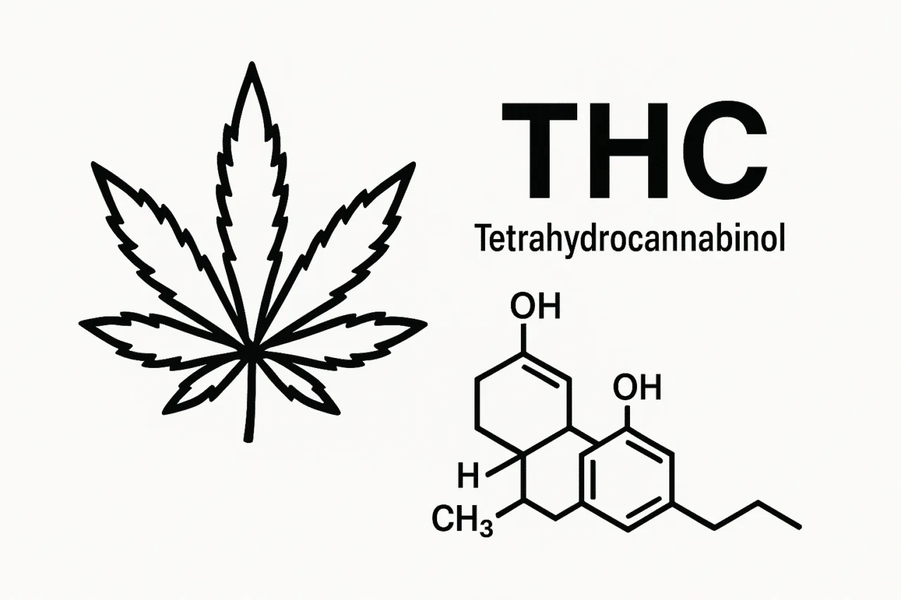 struktura chemiczna THC