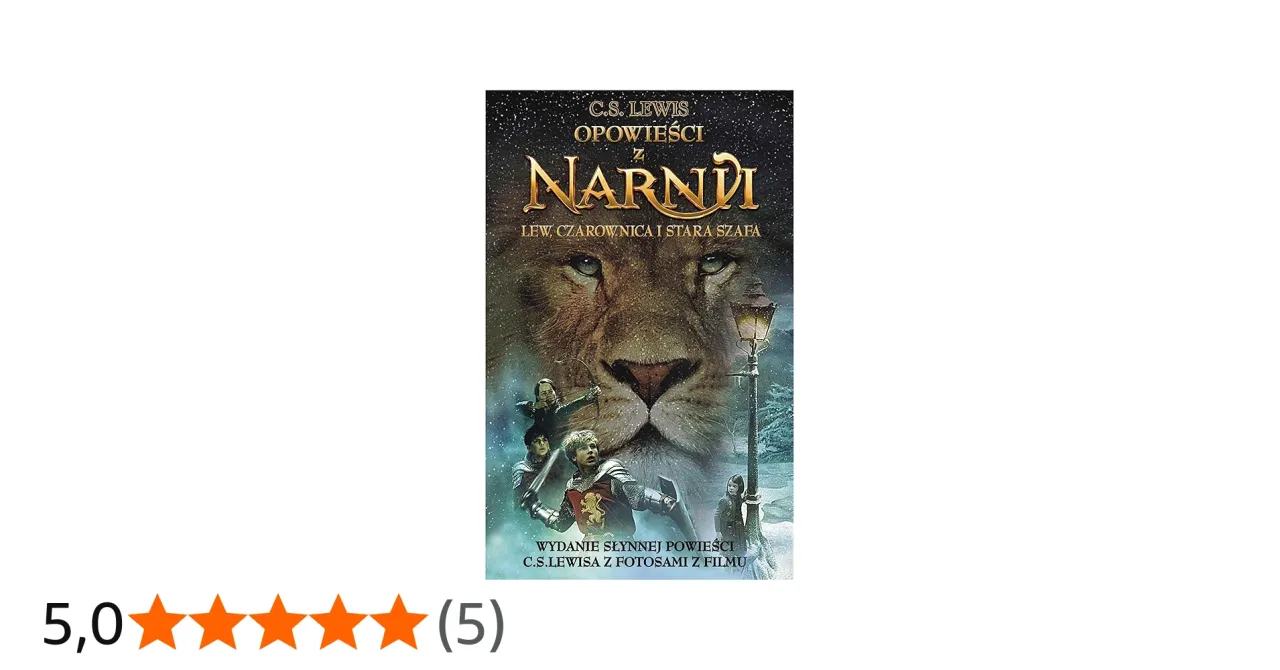 Lew, czarownica i stara szafa okładka książki