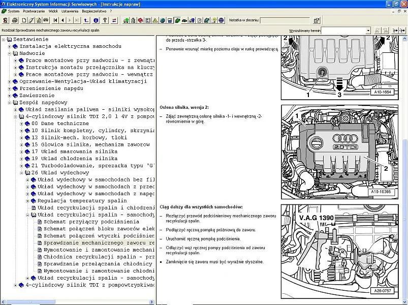 Audi A3 8P 2.0 TDI zbiornik paliwa schemat