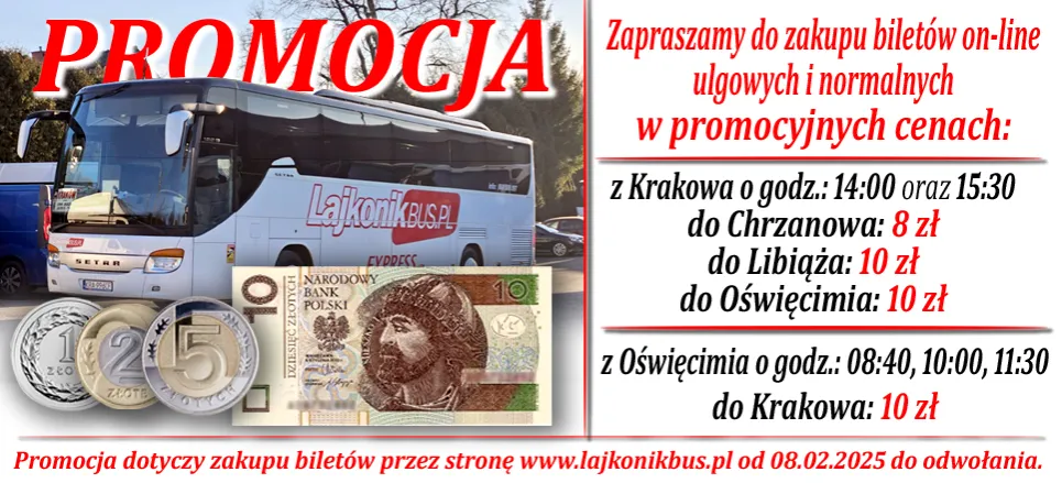 Autobus Lajkonik na dworcu PKS w Bielsku-Białej