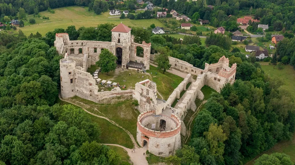 Zamek Tenczyn parking dojazd mapa