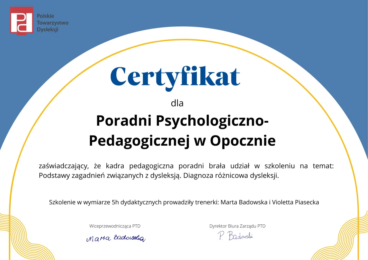 Poradnia psychologiczno-pedagogiczna diagnoza dysleksji