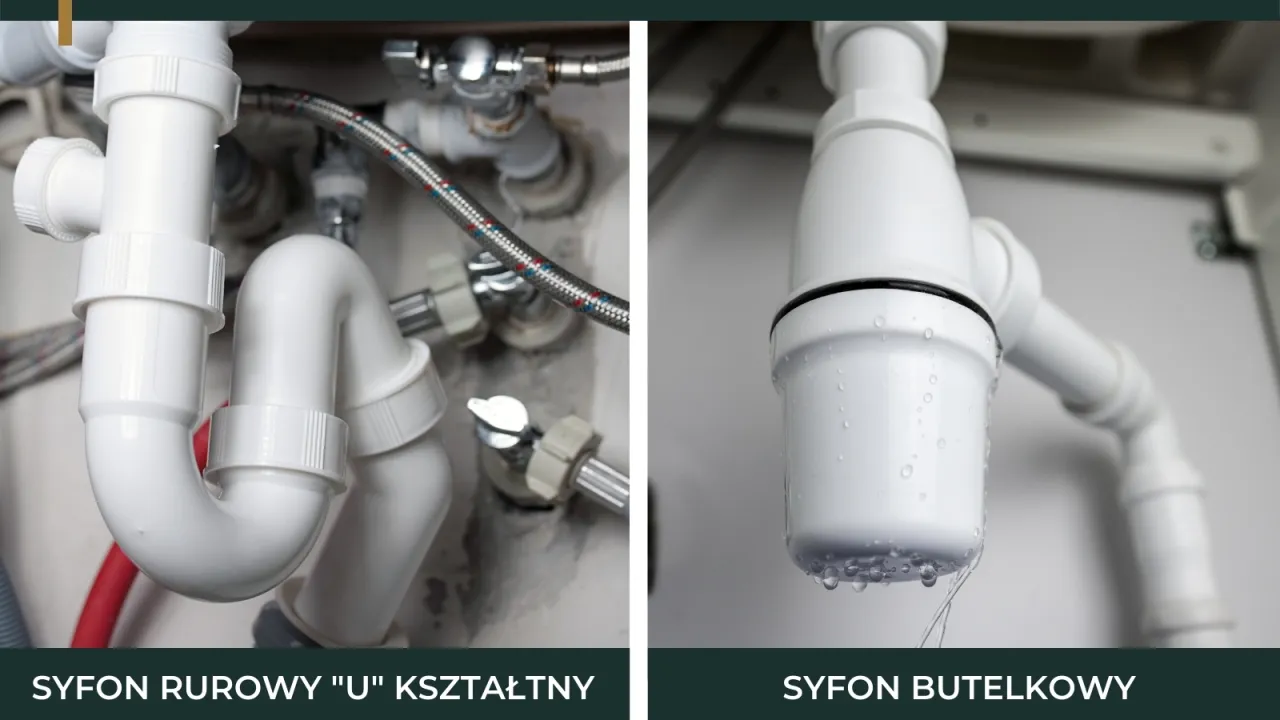 Rodzaje syfonów zlewozmywakowych i ich budowa