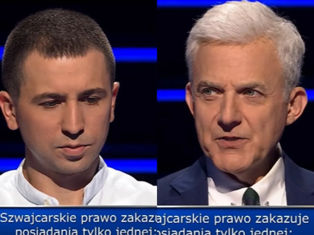 Dw&oacute;ch mężczyzn, jeden młody, drugi starszy, w programie 