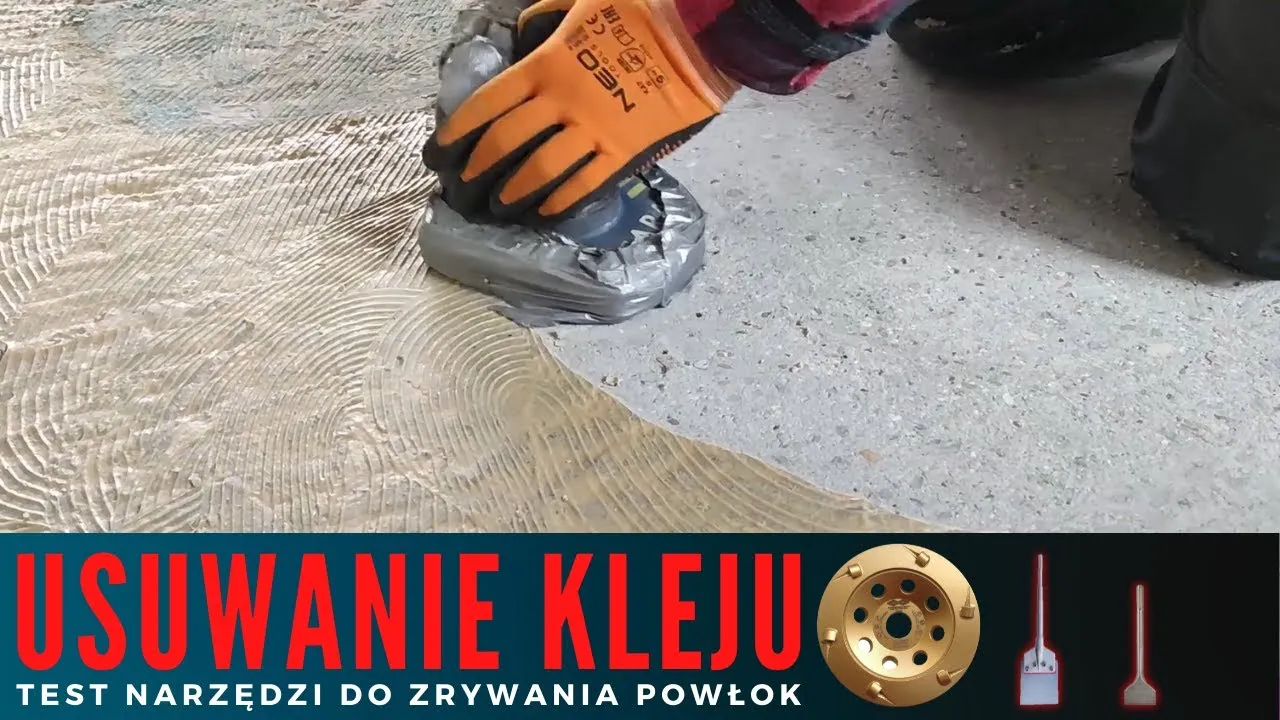 Usuwanie zaschniętego kleju cementowego z płytek