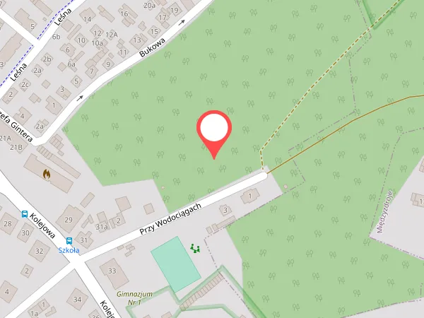 Park Linowy Bluszcz Międzyzdroje mapa lokalizacja