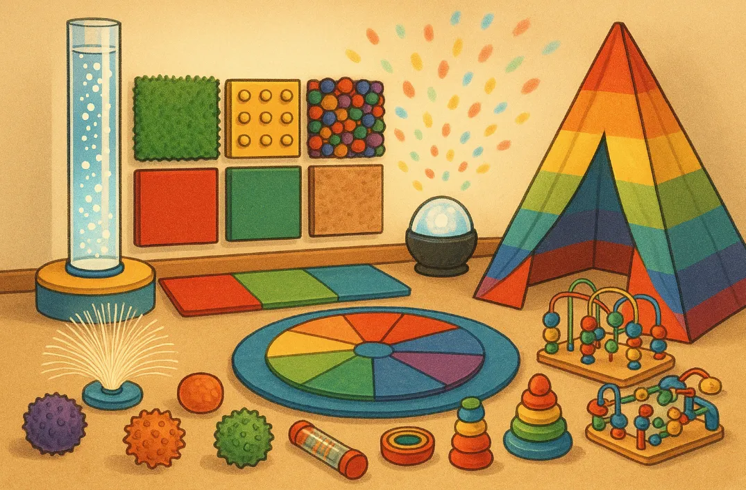 wyposażenie kącika sensorycznego dla dzieci