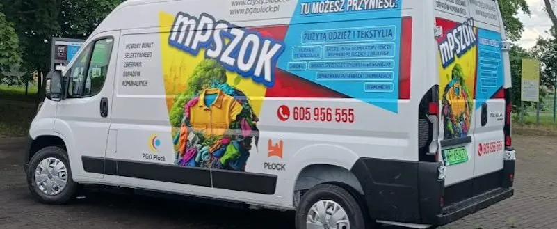 mobilny punkt zbiórki elektrośmieci samochód