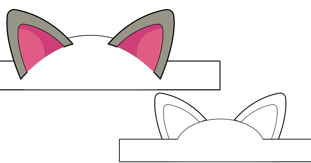 kocie uszy DIY opaska krok po kroku