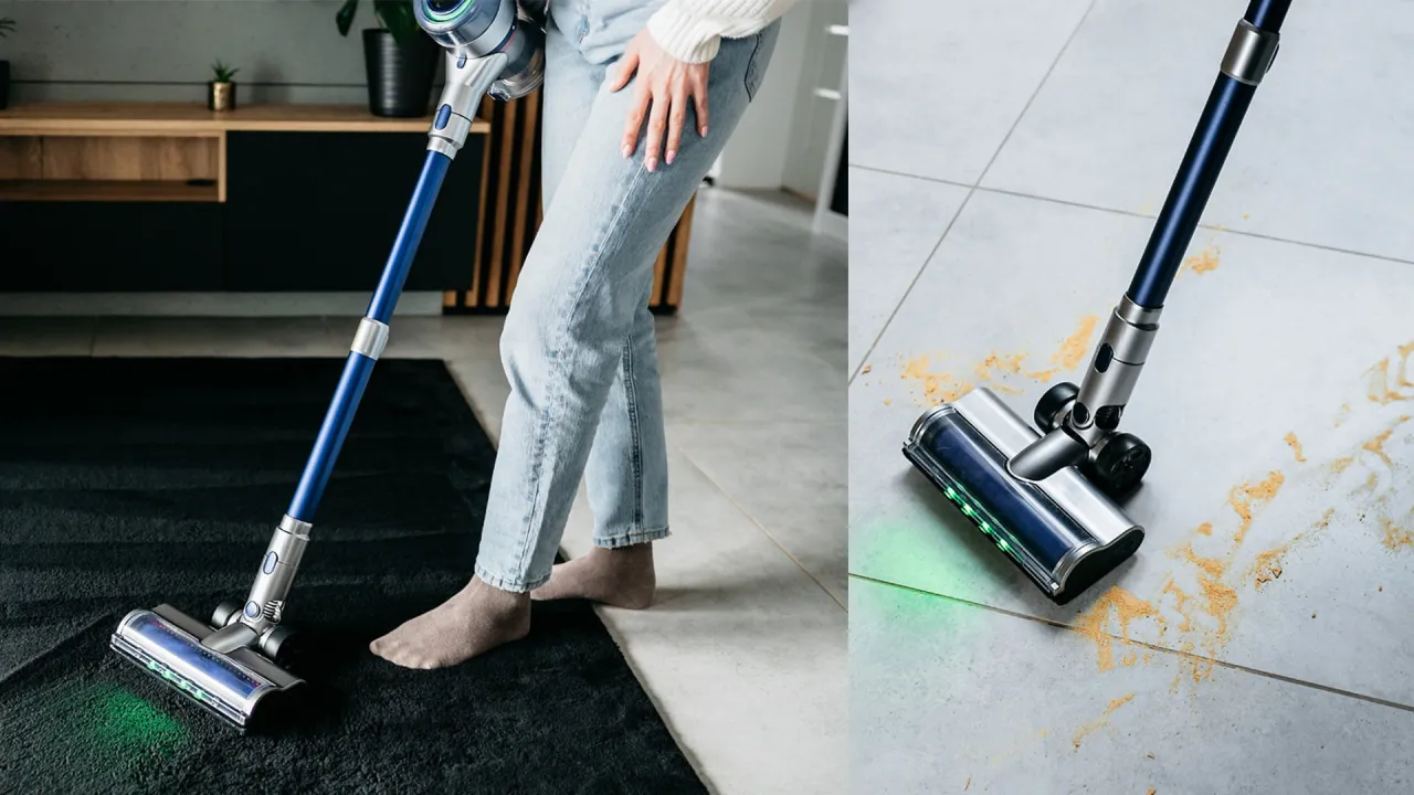 Odkurzacz z kurzem i brudem, spadek mocy ssania