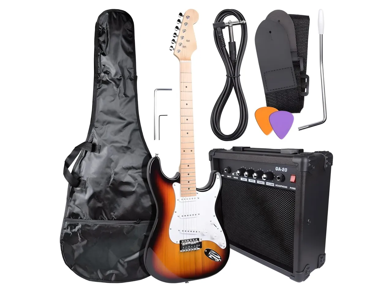 Zestaw startowy gitara elektryczna