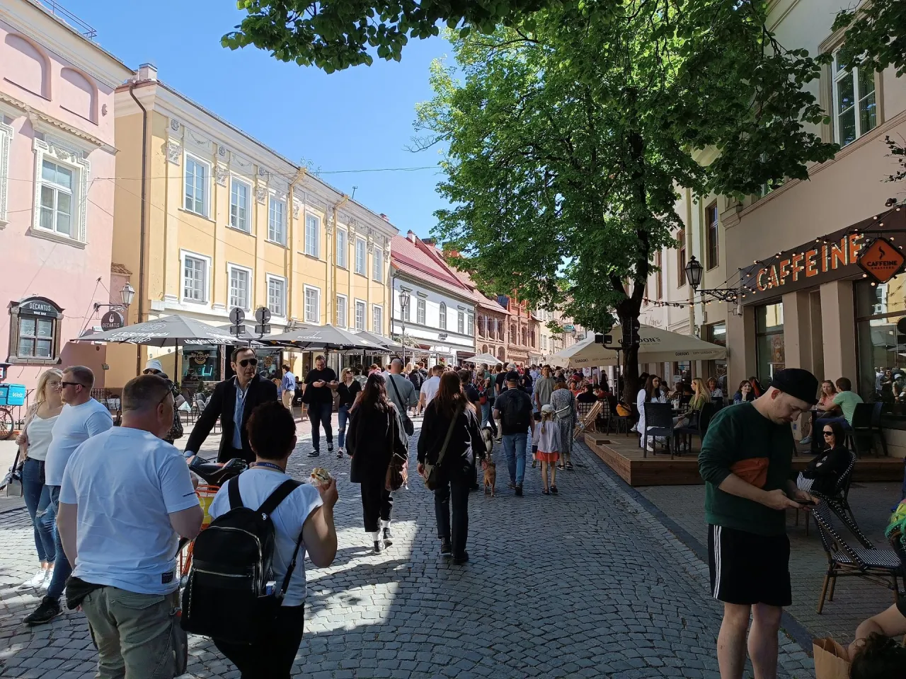 Wilno Stare Miasto tłumy turyści
