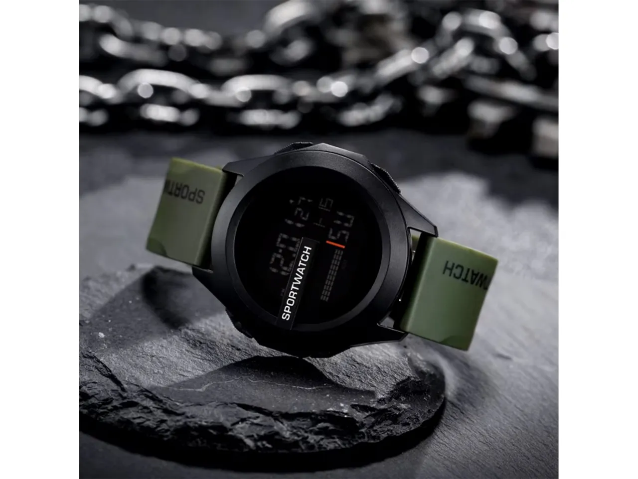 Nowoczesny minimalistyczny zegarek LED