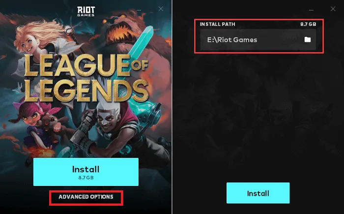 League of Legends rozmiar folderu na dysku