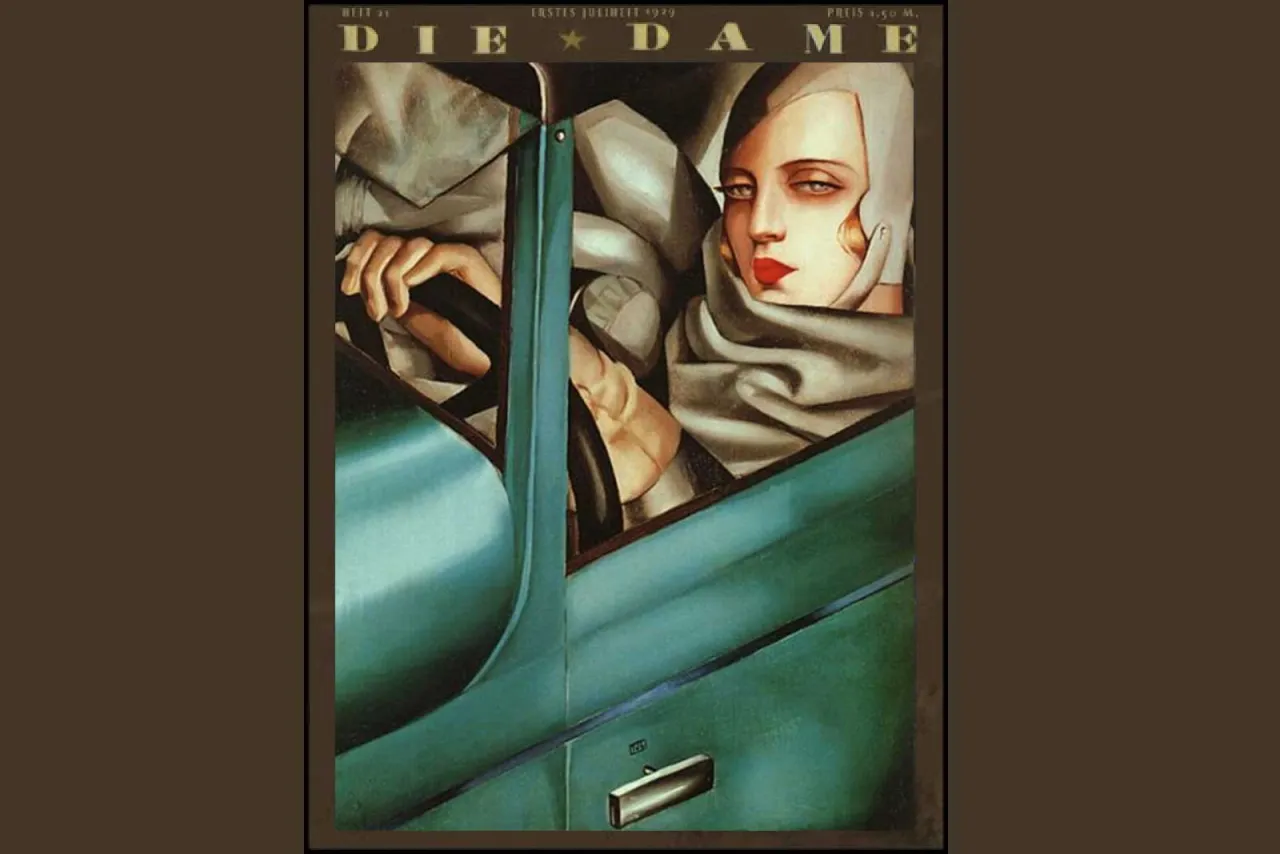 Autoportret w zielonym Bugatti Tamara Łempicka