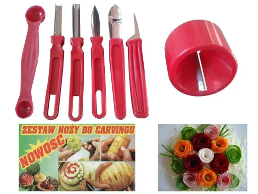 narzędzia do carvingu rzodkiewki
