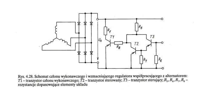 alternator budowa regulator napięcia