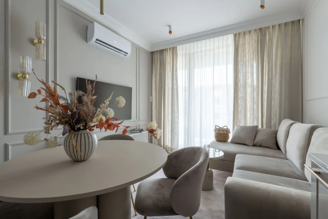 beżowy salon inspiracje