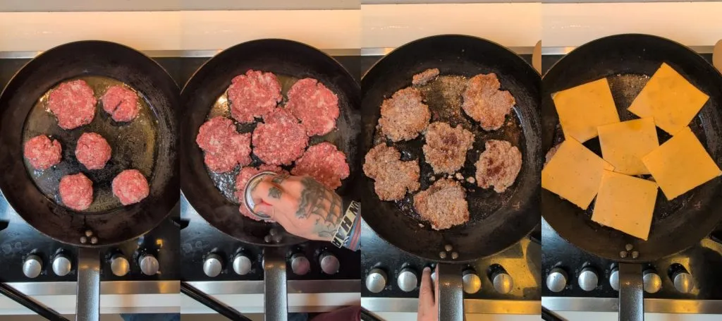 Zdjęcie Recette Smash Burger : Le Secret d'une Cro&ucirc;te Parfaite et Juteuse