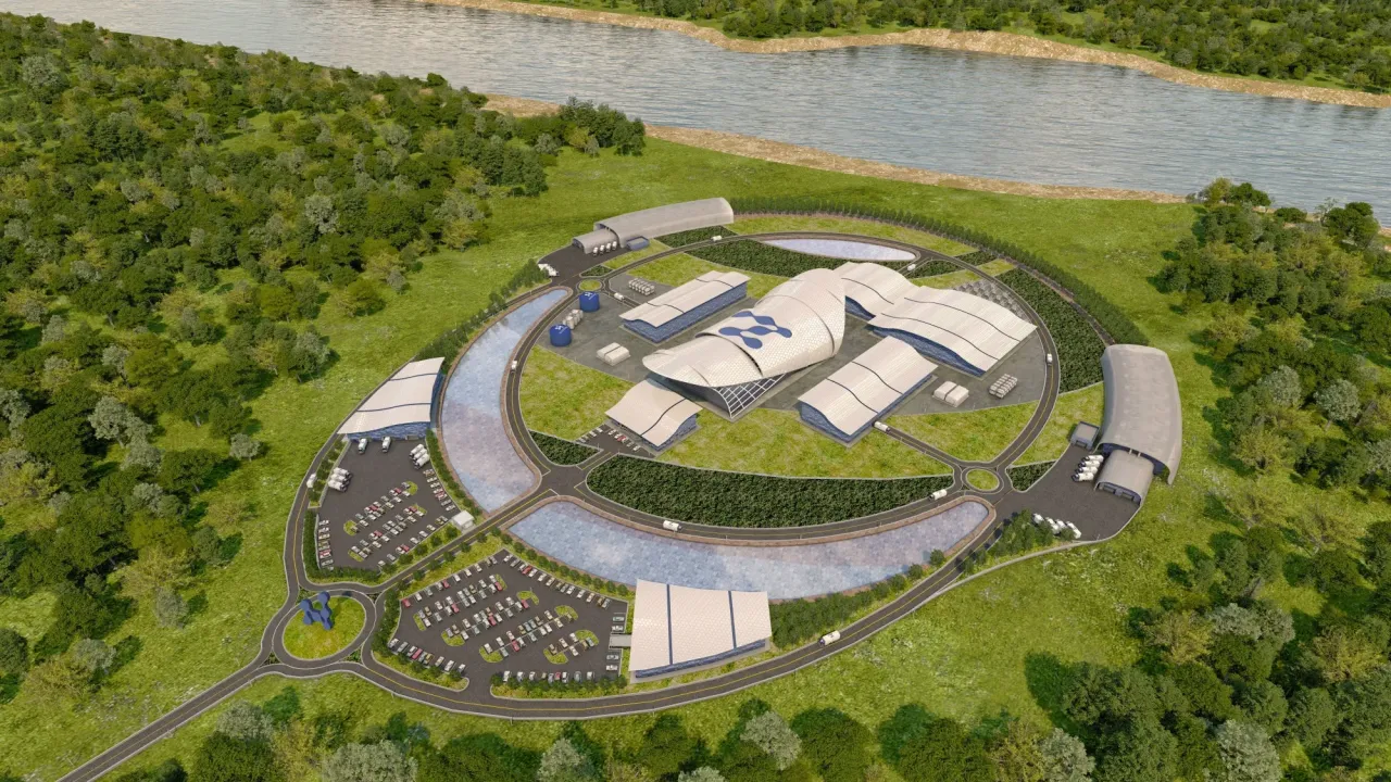 Wizualizacja elektrowni SMR NuScale Doicești