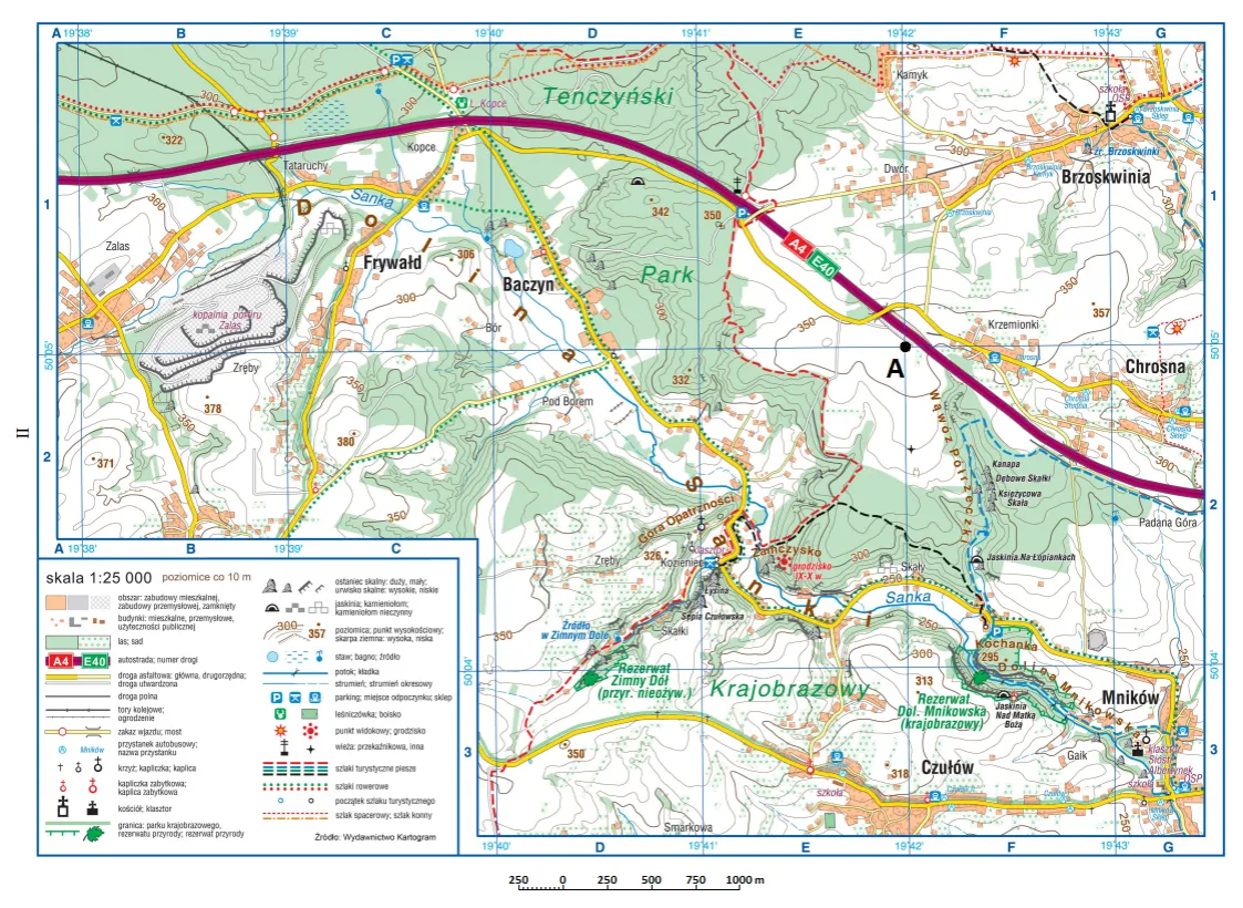 jak czytać mapę turystyczną przewyższenia poziomice