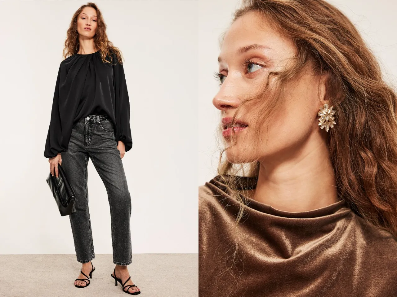 kobieta wiążąca bluzkę stylizacje