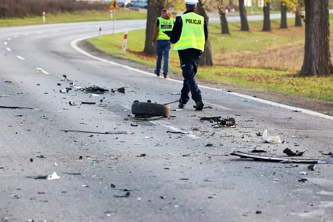 zdjęcia z miejsca kolizji dowody