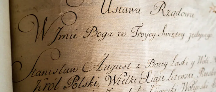 Konstytucja 3 Maja tekst oryginał rękopis