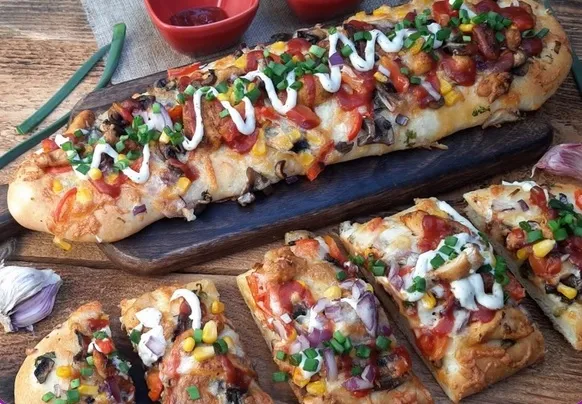 zapiekanka z mięsem kebab