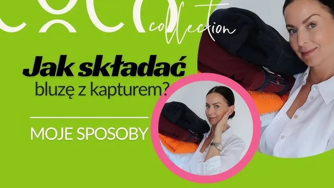 jak składać bluzę z kapturem technika kieszonki