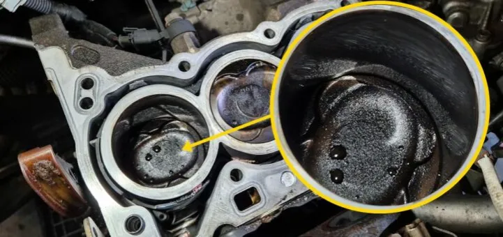 szlam nagar silnik uszkodzony