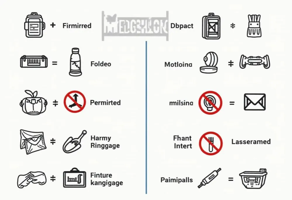 Przedmioty zakazane w bagażu podręcznym lotnisko