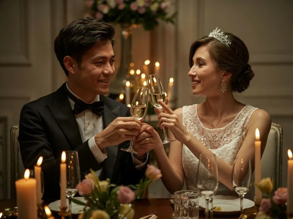 romantyczna kolacja we dwoje, sesja zdjęciowa w stylu koronkowym, warsztaty tworzenia koronki