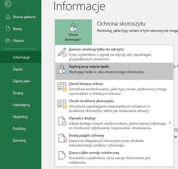 Zdjęcie Jak zabezpieczyć plik Excel hasłem i chronić swoje dane przed utratą