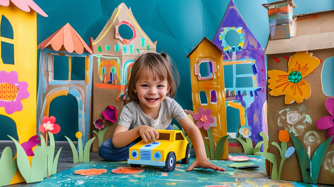 Zdjęcie Domek DIY dla dzieci - Kreatywne pomysły na zabawki z kartonu i papieru