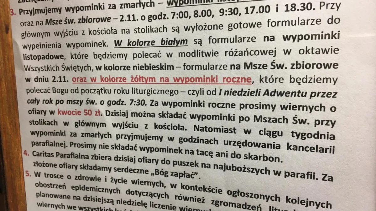Zdjęcie Co to są wypominki w kościele i ich znaczenie dla zmarłych
