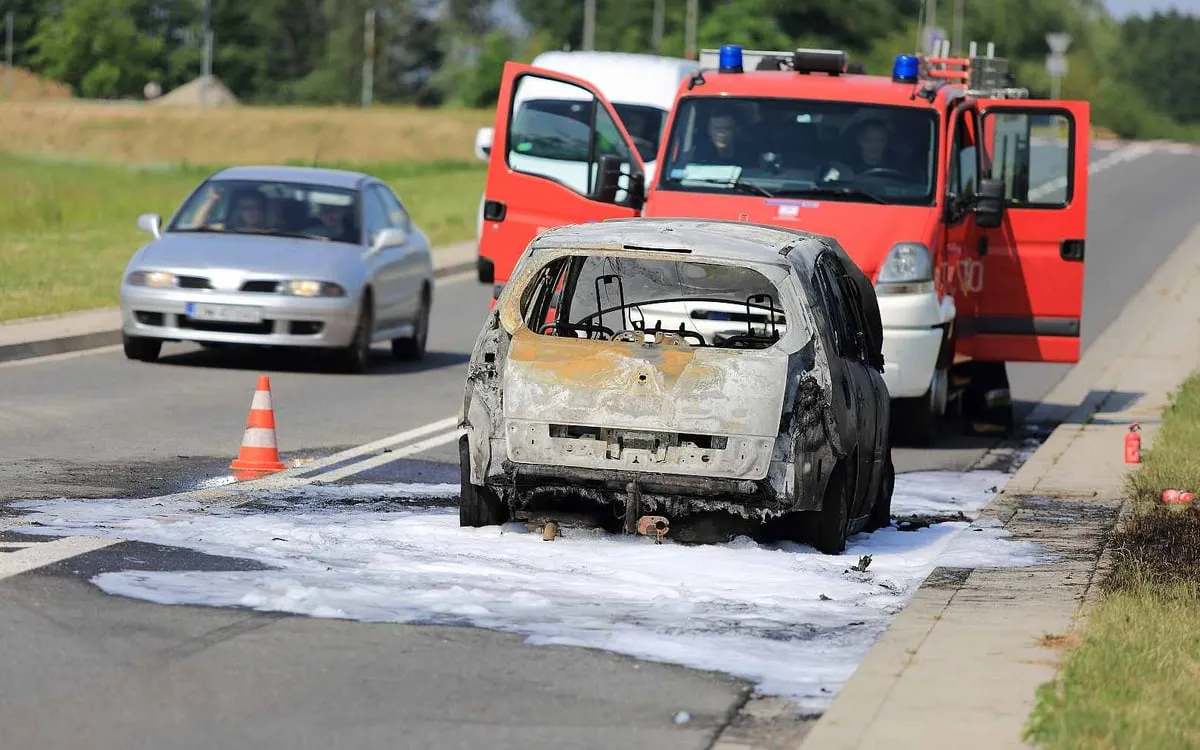Zdjęcie Jak gasić samochód elektryczny: skuteczne metody i środki gaśnicze