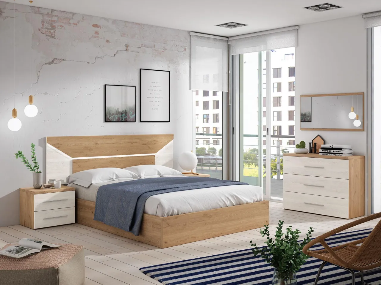 Zdjęcie Dormitorio de matrimonio: claves para un oasis de calma y estilo