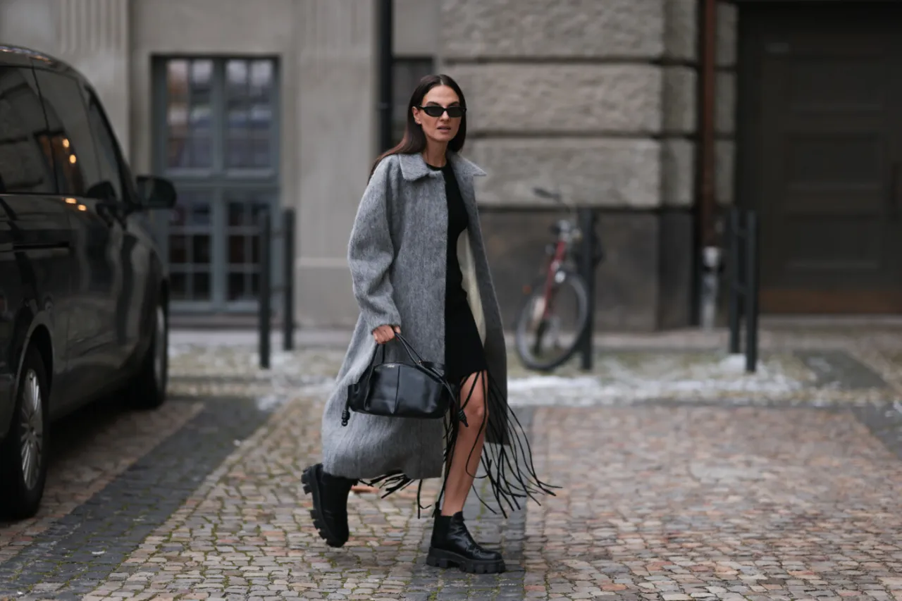 Stylizacje botki Badura z sukienkami (boho, dzianinowa, midi)