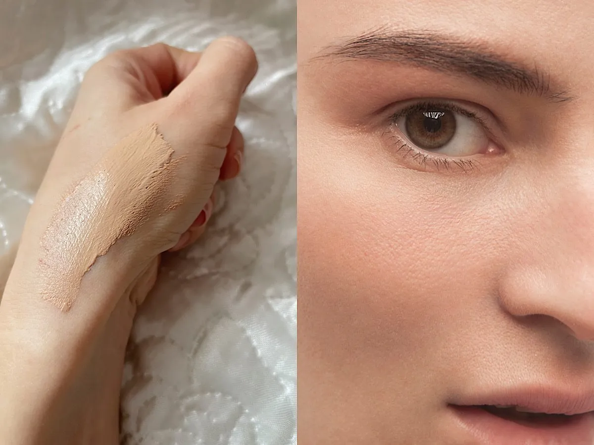 Hean Praline podkład przed po efekt na skórze