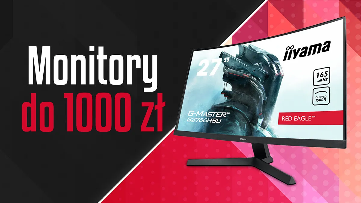 ranking monitor&oacute;w gamingowych do 1000 zł