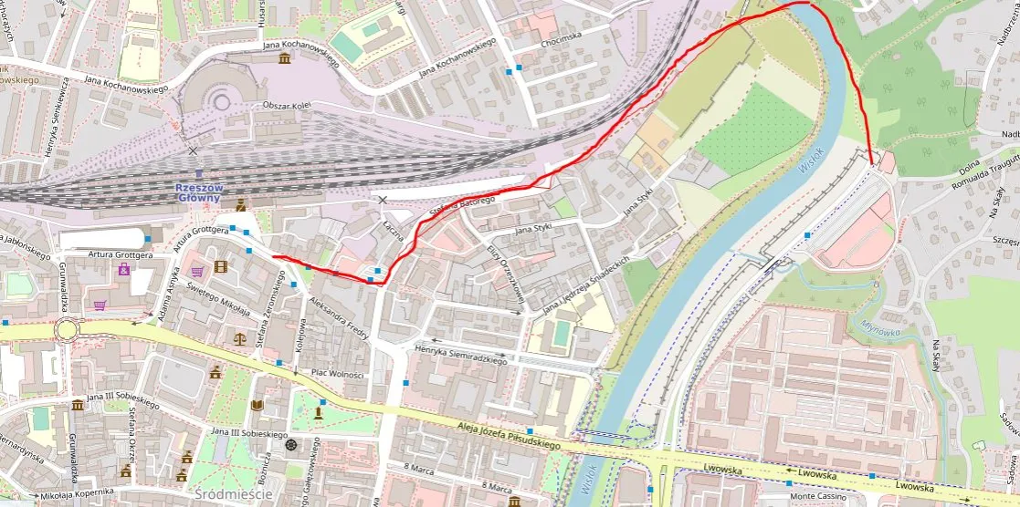 Dworzec PKS Rzesz&oacute;w mapa lokalizacja