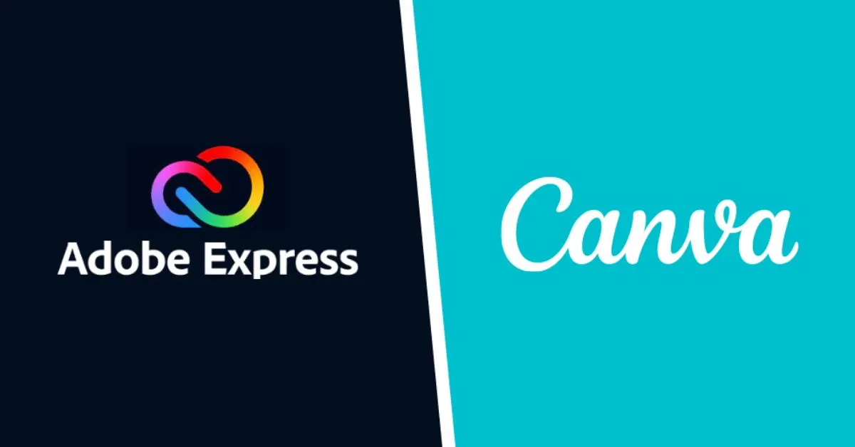 Canva Adobe Express VistaCreate logos