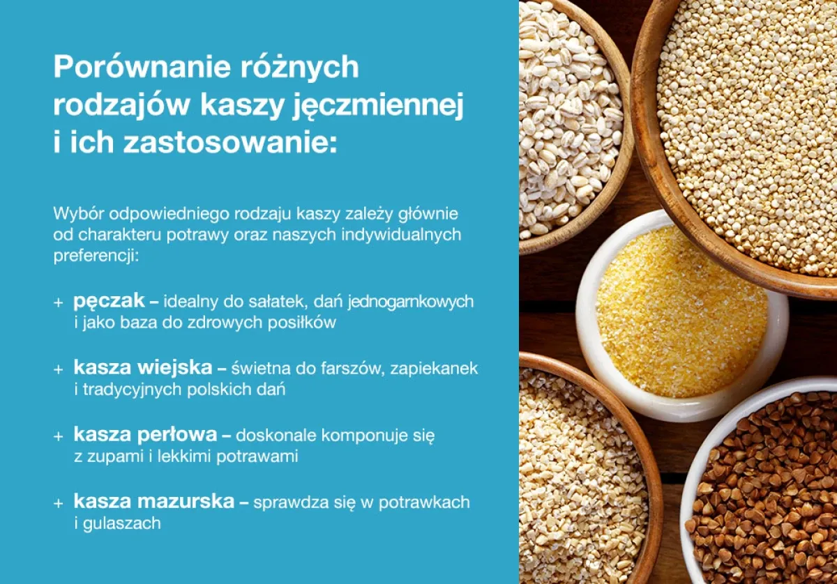 rodzaje kaszy jęczmiennej pęczak perłowa