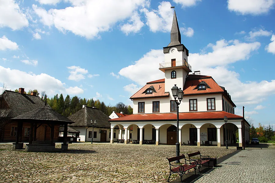 Miasteczko Galicyjskie Nowy Sącz rynek ratusz