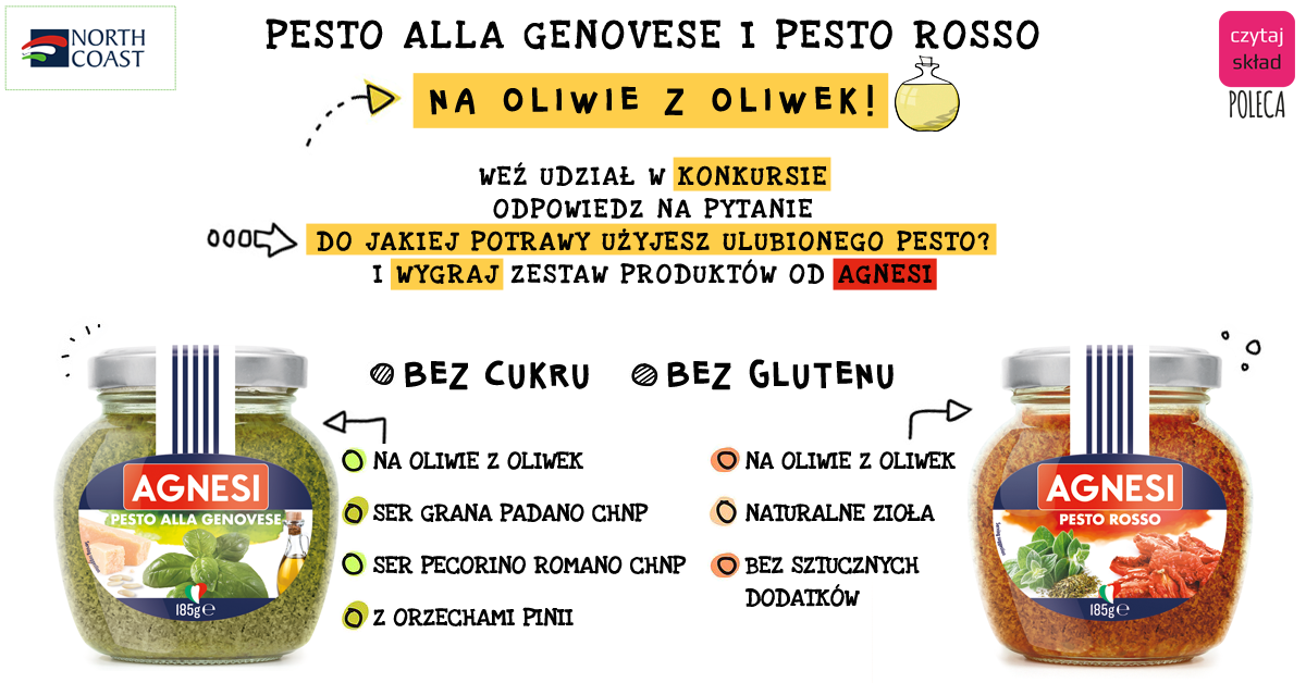 por&oacute;wnanie pesto zielonego i czerwonego
